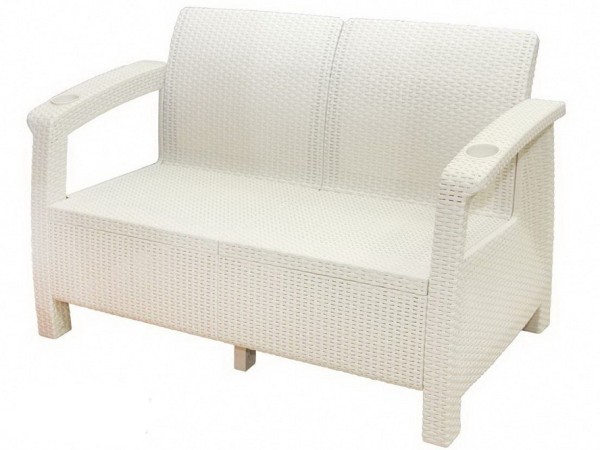 Двухместный диван Yalta Sofa Seаt белый купить в Сарапуле