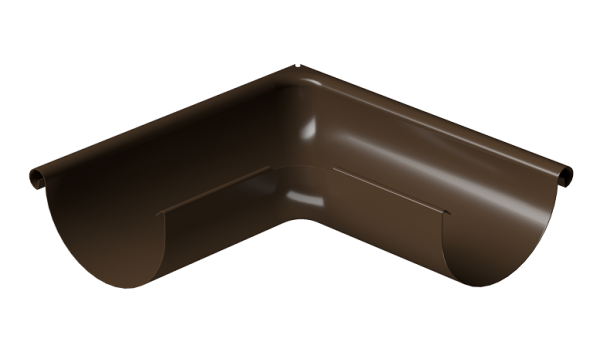 Угол внешний 90° D125 Döcke STAL PREMIUM Каштан, (RAL 8017) купить в Сарапуле