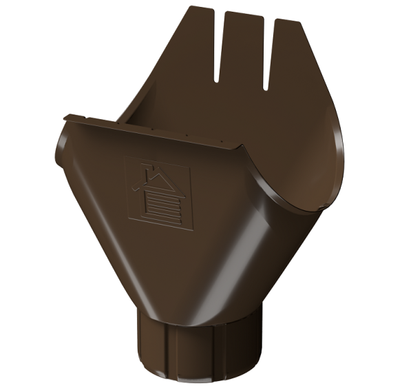 Воронка желоба D125 Döcke STAL PREMIUM Каштан, (RAL 8017) купить в Сарапуле