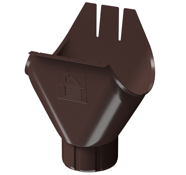 Воронка желоба D125 Döcke STAL PREMIUM Шоколад, (RAL 8019) купить в Сарапуле