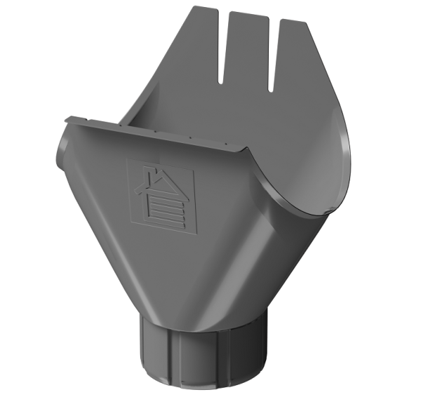 Воронка желоба D125 Döcke STAL PREMIUM Графит, (RAL 7024) купить в Сарапуле