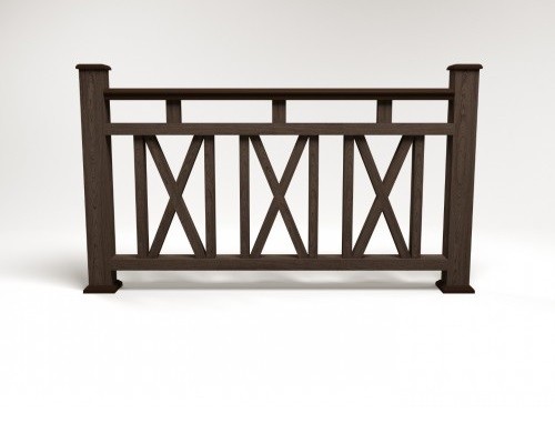 Ограждение из ДПК FG3 венге купить в Сарапуле