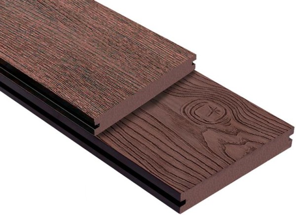 Террасная доска ДПК Outdoor 3D полнотелая STORM/OCEAN BROWN коричневая микс купить в Сарапуле
