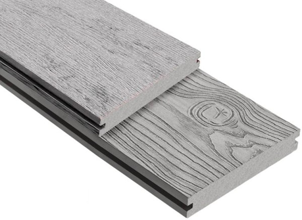 Террасная доска ДПК Outdoor 3D полнотелая STORM/OCEAN GREY серая микс купить в Сарапуле
