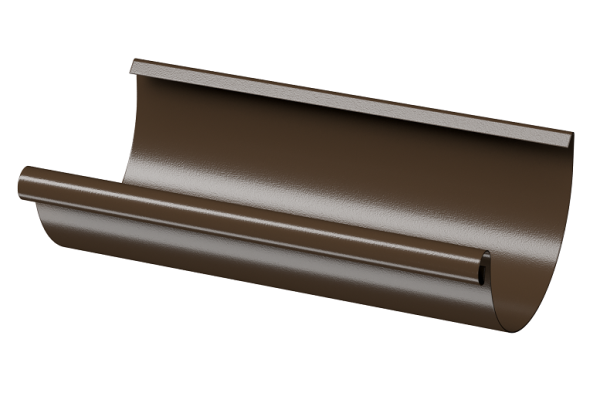 Желоб полукруглый D125 3 м Döcke STAL PREMIUM Каштан, (RAL 8017) купить в Сарапуле