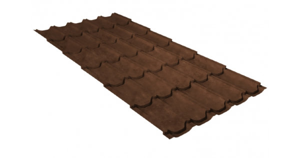 Металлочерепица квинта плюс GL 0,5 Safari Twincolor Brown купить в Сарапуле