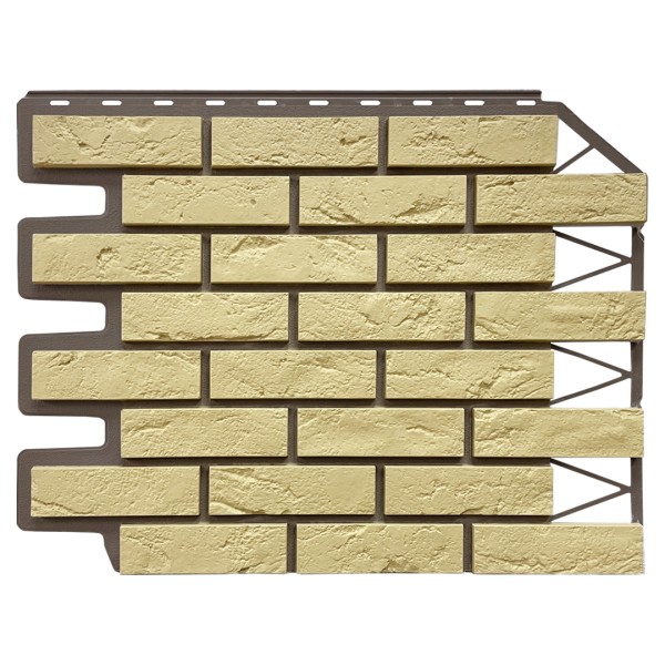 Фасадная панель FineBer, Кирпич Баварский, Песочный купить в Сарапуле