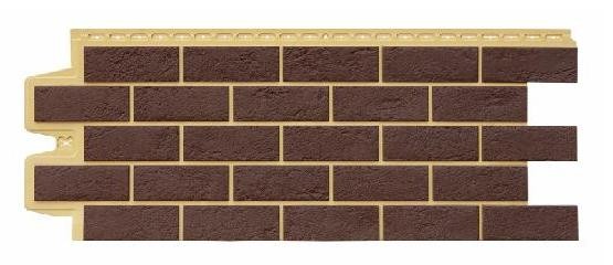 Фасадная панель Grand Line Состаренный кирпич Элит каштан, ШОВ песочный купить в Сарапуле