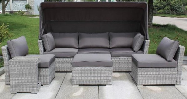 Диван-Трансформер AFINA плетеный из иск. ротанга AFM-320G Grey купить в Сарапуле