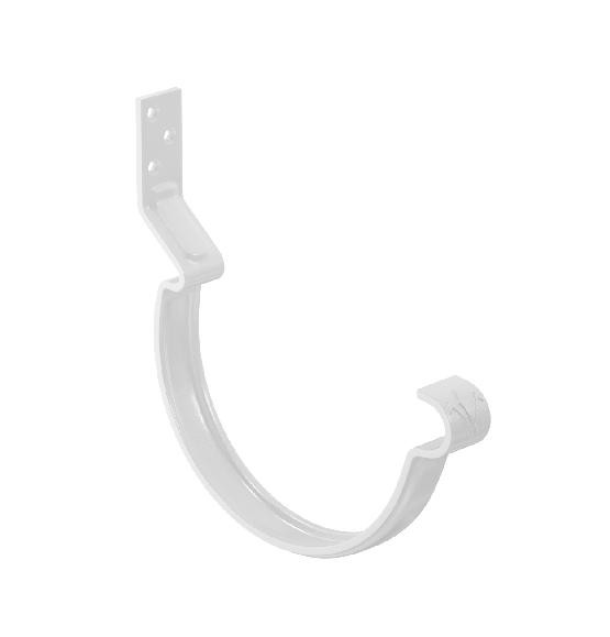 Водосток Aquasistem, система 150/100 - Крюк крепления желоба короткий RAL 9003 Белый купить в Сарапуле