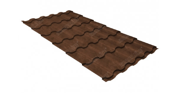 Металлочерепица кредо 0,45 Safari Twincolor Brown купить в Сарапуле