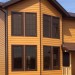 Фиброцементный сайдинг Latonit Красное дерево (RAL 8001/8008) купить в Сарапуле