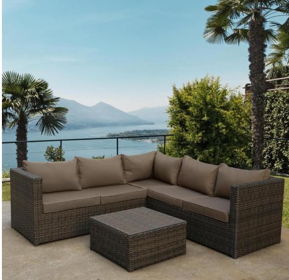 Комплект мебели AFINA плетеной из иск. ротанга YR825A Brown/Beige купить в Сарапуле