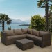 Комплект мебели AFINA плетеной из иск. ротанга YR825A Brown/Beige купить в Сарапуле