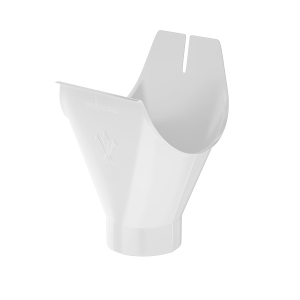 Водосток Aquasistem, система 125x90 - Воронка желоба RAL 9003 Белый купить в Сарапуле