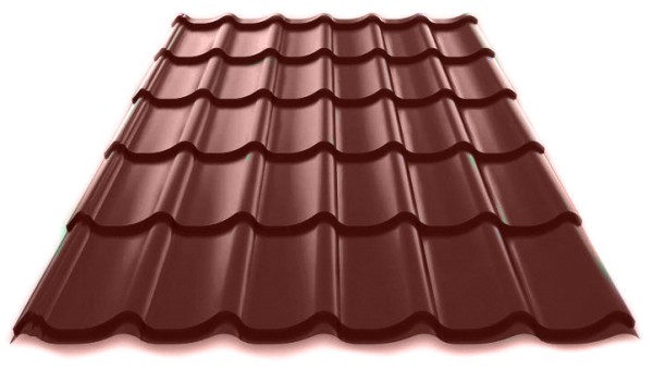 Металлочерепица Металл Профиль Norman полиэстер 0,5 сталь RAL 8017 коричневый купить в Сарапуле