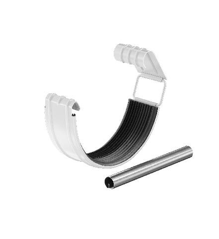 Водосток Aquasistem, система 125x90 - Соединитель желоба с резиновым уплотнителем RAL 9003 Белый купить в Сарапуле