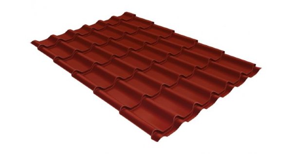 Металлочерепица классик 0,5 Satin RAL 3009 оксидно-красный купить в Сарапуле