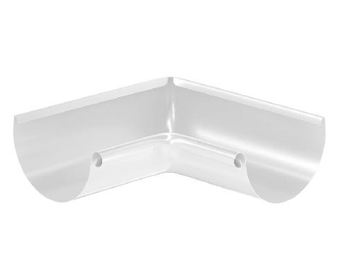 Водосток Aquasistem, система 125x90 - Угол желоба, внутренний 90° RAL 9003 Белый купить в Сарапуле