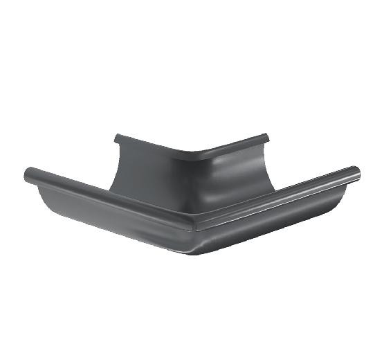 Водосток Aquasistem, система 150/100 -  Угол желоба, наружный 90° RAL 7024 Тёмно-серый купить в Сарапуле