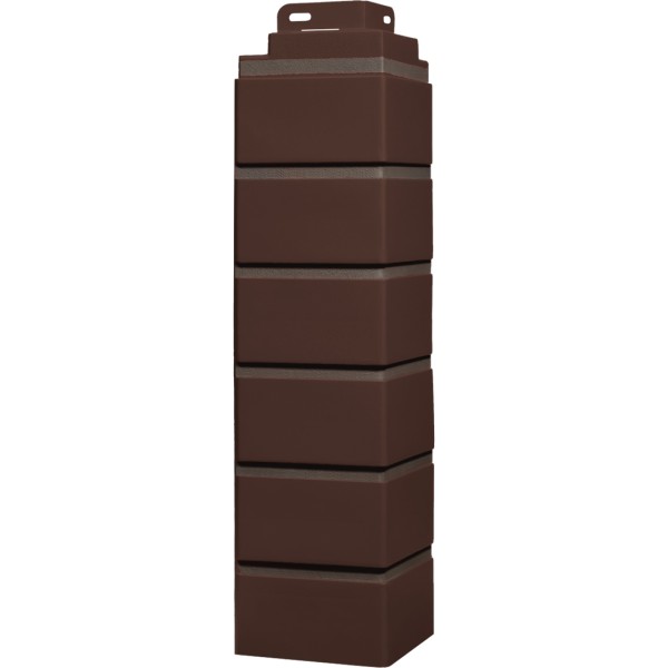 Угол Фасайдинг Серия «Кирпич клинкерный» Жженный купить в Сарапуле