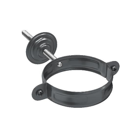 Водосток Aquasistem, система 150/100 - Комплект крепления трубы RAL 7024 Тёмно-серый купить в Сарапуле