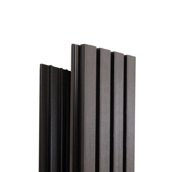 Фасадная доска Ecodecking Техно реечная 200х26х3000 Графит купить в Сарапуле