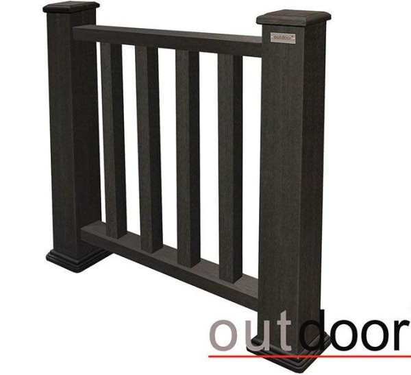 Ограждение из ДПК Outdoor Классик 3D STORM чёрный купить в Сарапуле