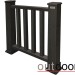 Ограждение из ДПК Outdoor Классик 3D STORM чёрный купить в Сарапуле