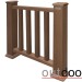 Ограждение из ДПК Outdoor Классик 3D STORM коричневый микс купить в Сарапуле