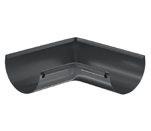 Водосток Aquasistem, система 150/100 - Угол желоба, внутренний 90° RAL 7024 Тёмно-серый купить в Сарапуле