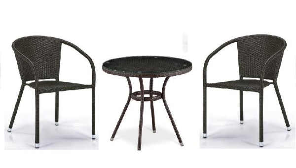 Комплект плетеной мебели AFINA из иск. ротанга Асоль-7 T282ANT/Y137C-W53 Brown 2Pcs купить в Сарапуле