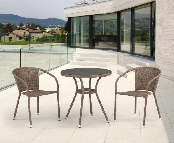 Комплект плетеной мебели AFINA из иск. ротанга T282ANT/Y137C-W56 Light Brown 2Pcs купить в Сарапуле