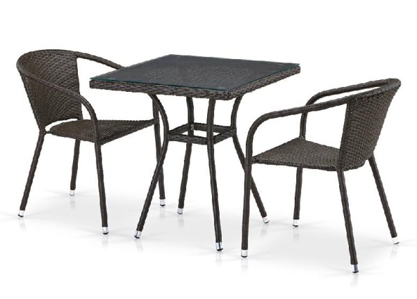 Комплект плетеной мебели AFINA из иск. ротанга T282BNT/Y137C-W53 Brown 2Pcs купить в Сарапуле