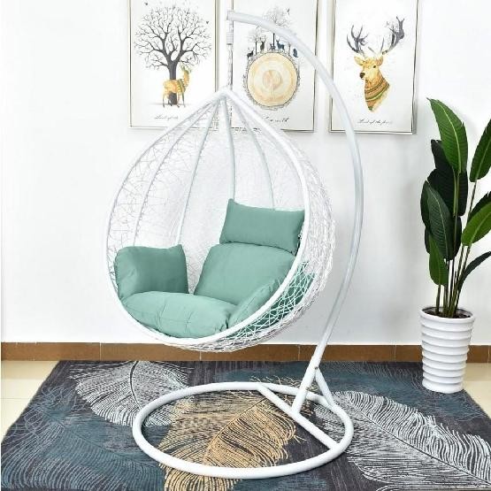 Кресло Подвесное из искусственного ротанга AFM-168A-L White/Green купить в Сарапуле