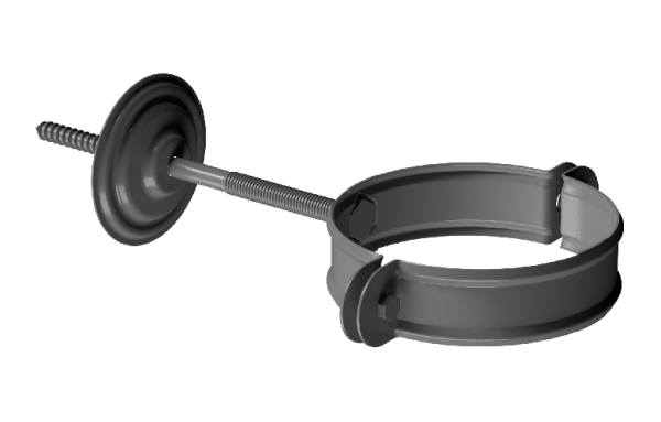Хомут трубы D90 Döcke STAL PREMIUM Графит, (RAL 7024) купить в Сарапуле
