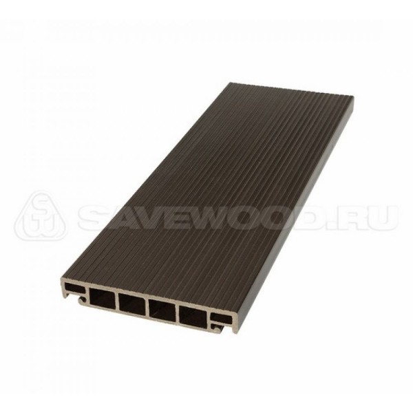 Террасная доска из ДПК SW-Salix «SaveWood» темно-коричневый купить в Сарапуле