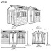 Сарай пластиковый LifeTime 15x8 DD купить в Сарапуле