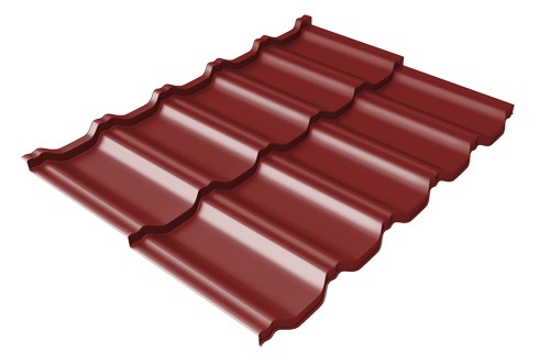 Металлочерепица модульная Квинта Uno Grand Line c 3D резом 0,5 Satin RAL 3011 коричнево-красный купить в Сарапуле