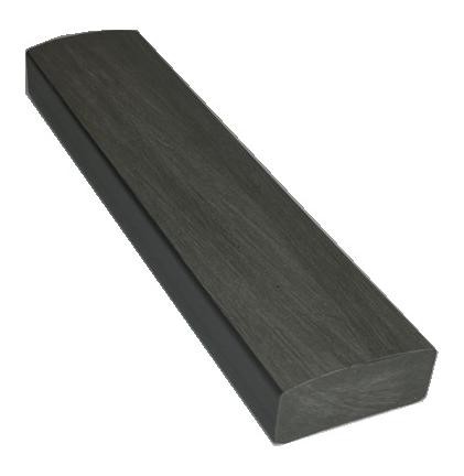 Лавочный брус Ecodecking Некст полнотелый брашированный 70х35 графит купить в Сарапуле