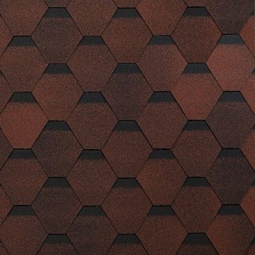 Гибкая черепица Shinglas, коллекция Оптима – Красный купить в Сарапуле