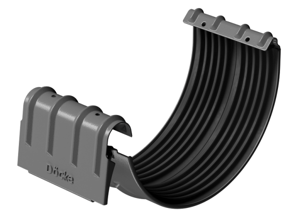 Соединитель желобов D125 Döcke STAL PREMIUM Графит, (RAL 7024) купить в Сарапуле