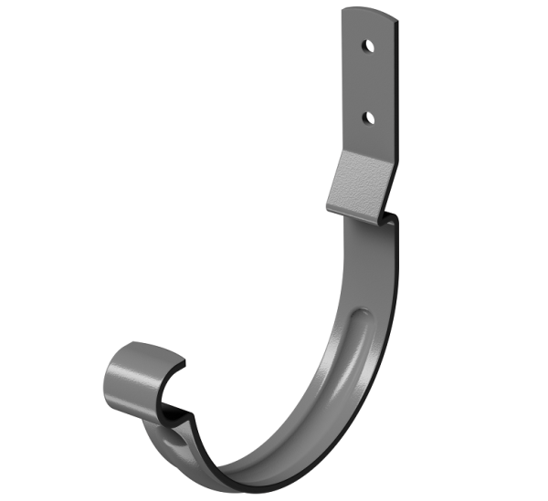 Карнизный крюк короткий (гнутый) D125 Döcke STAL PREMIUM Графит, (RAL 7024) купить в Сарапуле