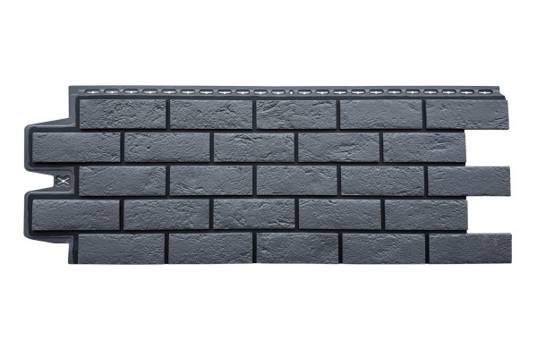 ФП Grand Line состаренный кирпич премиум Графит (шов RAL 9005) купить в Сарапуле