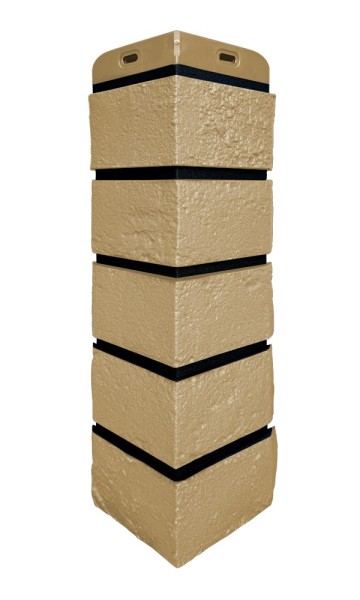 Угол Grand Line состаренный кирпич премиум Песочный (шов RAL 9005) купить в Сарапуле